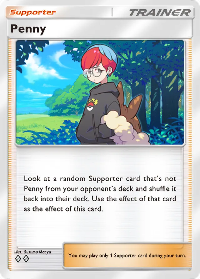 Penny, Eevee Grove #069, Trainer card, illustrated by Susumu Maeya