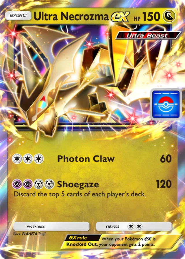 Ultra Necrozma ex, Promo-A #081, Basic Dragon Pokémon, illustrated by PLANETA Tsuji