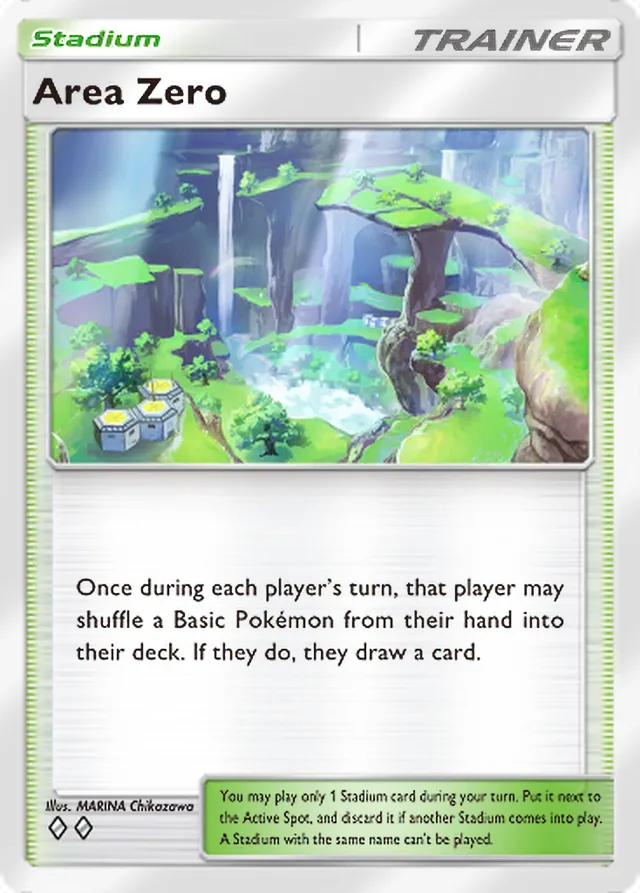 Area Zero, Paradox Drive #074, Trainer card, illustrated by MARINA Chikazawa