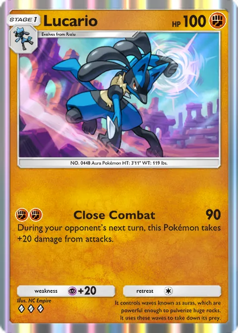 Lucario Pokémon TCG Pocket card
