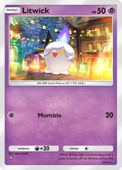 Litwick Pokémon TCG Pocket card