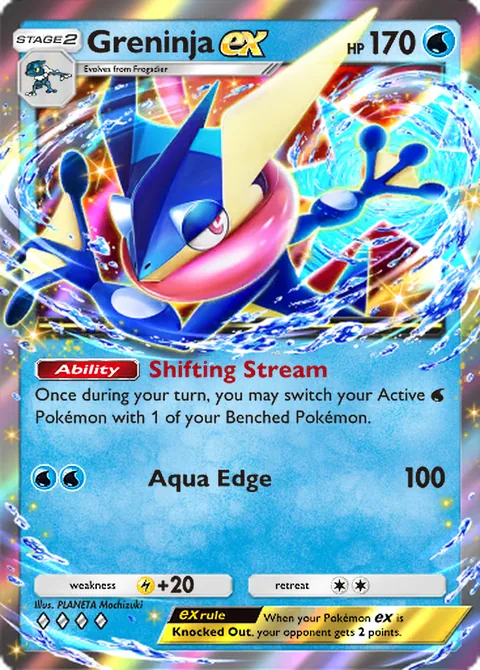 Greninja ex Pokémon TCG Pocket card