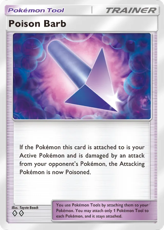 Poison Barb, Celestial Guardians #146, Trainer card, illustrated by Toyste Beach
