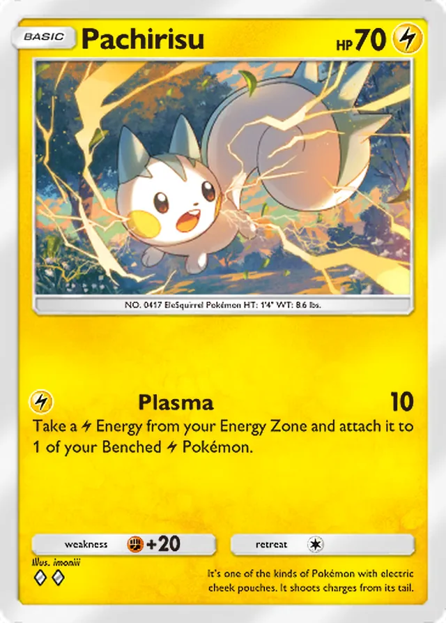 Pachirisu, Shining Revelry #025, Basic Lightning Pokémon, illustrated by imoniii