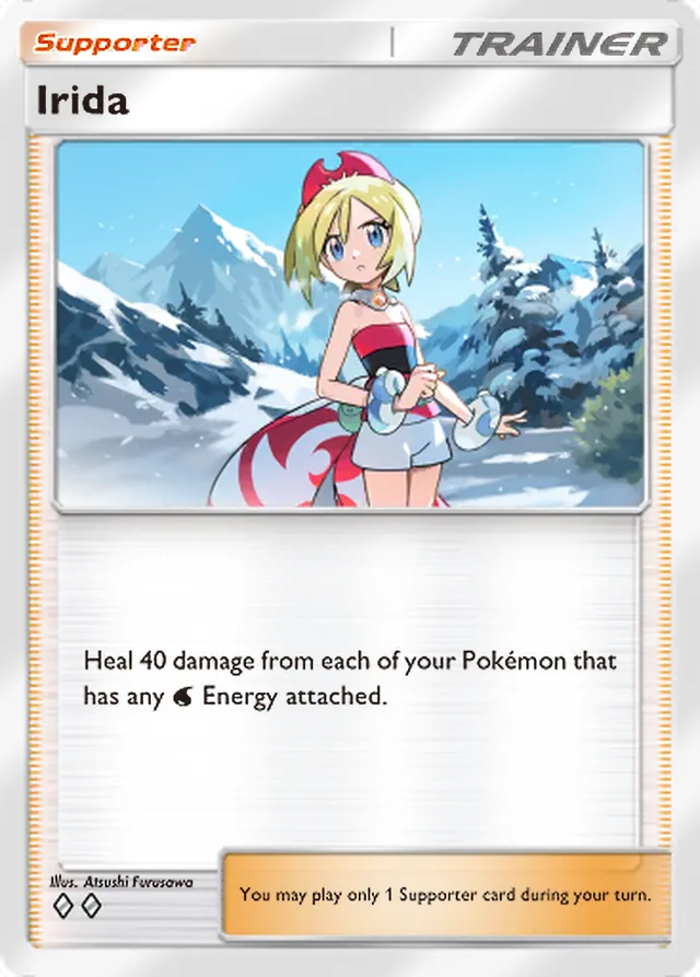 Irida, Triumphant Light #072, Trainer card, illustrated by Atsushi Furusawa