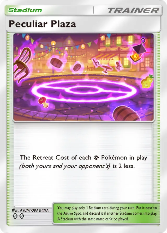 Peculiar Plaza, Fantastical Parade #155, Trainer card, illustrated by AYUMI ODASHIMA