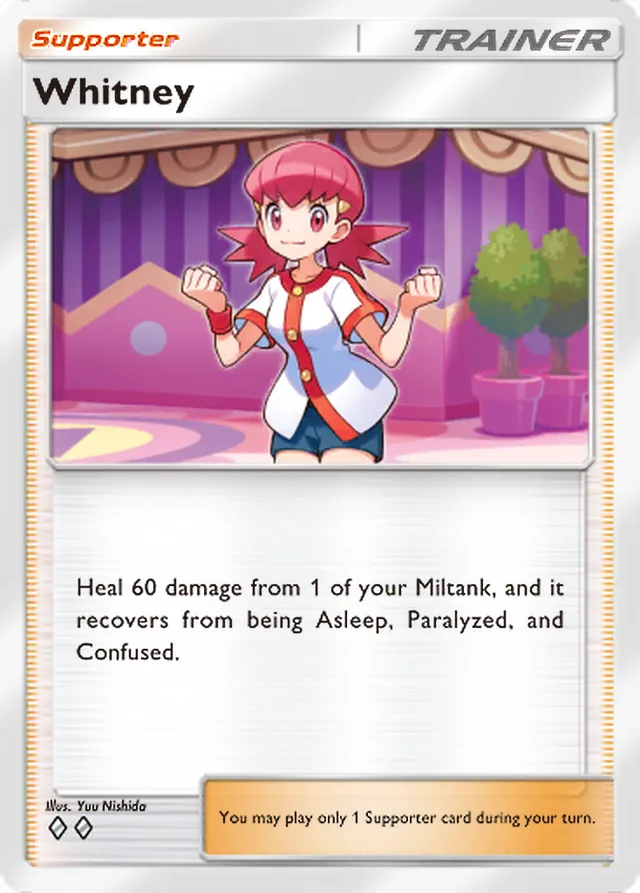 Whitney, Secluded Springs #069, Trainer card, illustrated by Yuu Nishida
