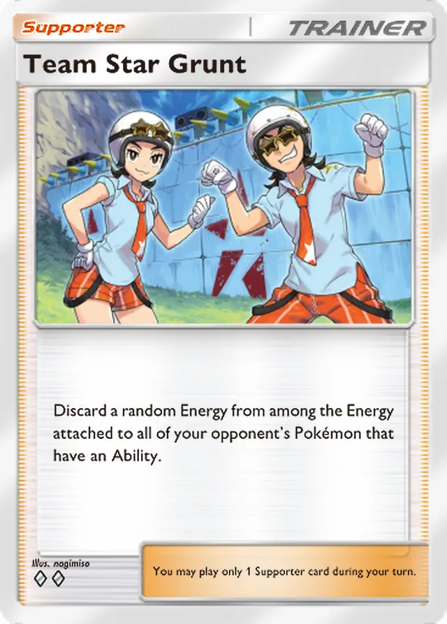 Team Star Grunt, Paldean Wonders #088, Trainer card, illustrated by nagimiso