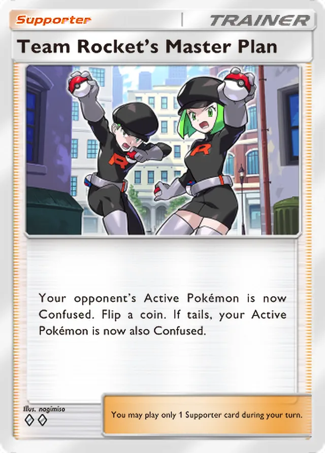 Team Rocket’s Master Plan, Team Rocket’s Ambition #070, Trainer card, illustrated by nagimiso