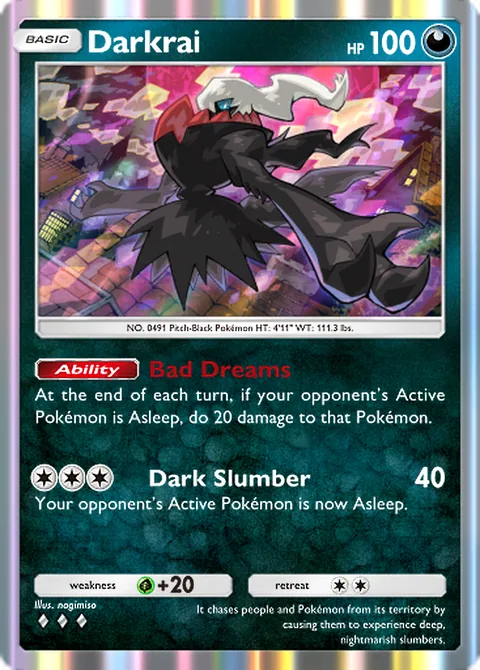 Darkrai Pokémon TCG Pocket card