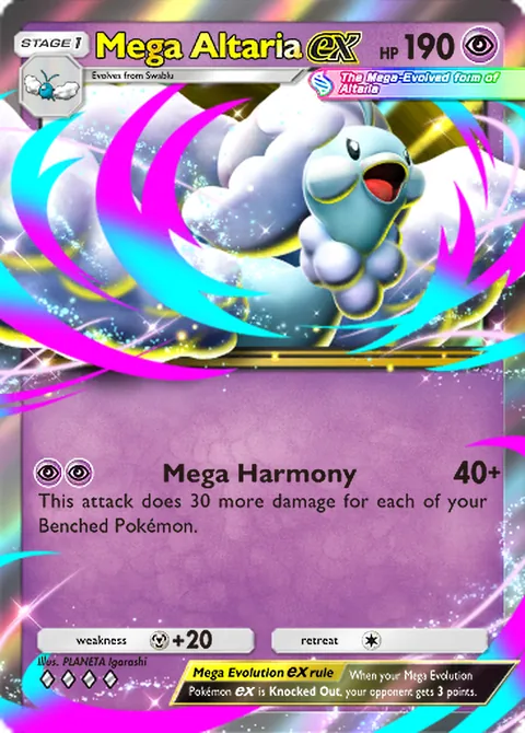 Mega Altaria ex deck key card