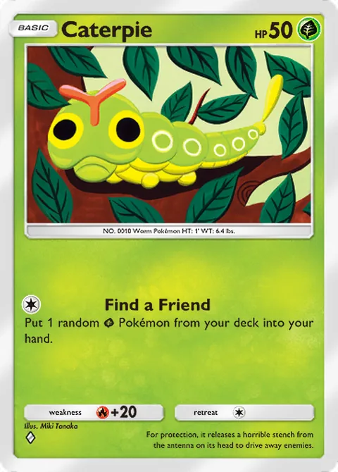 Caterpie Pokémon TCG Pocket card