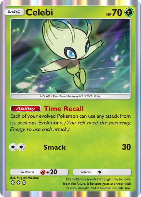 Celebi Pokémon TCG Pocket card