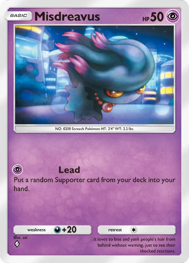 Misdreavus, Crimson Blaze #030, Basic Psychic Pokémon, illustrated by sui