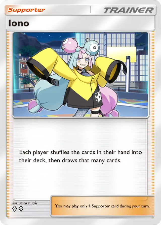 Iono, Shining Revelry #069, Trainer card, illustrated by saino misaki