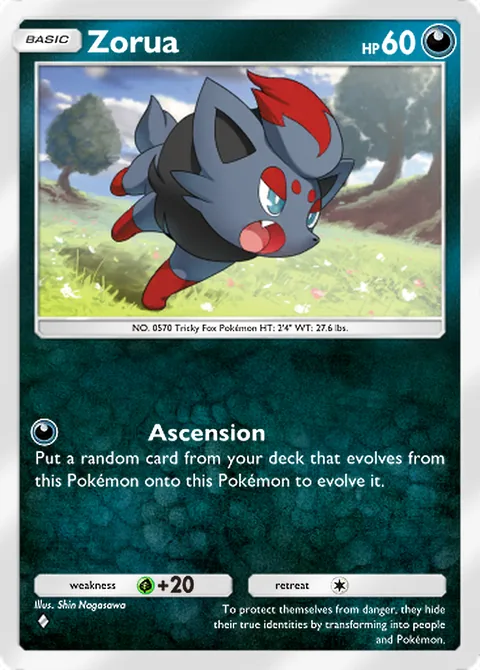 Zorua Pokémon TCG Pocket card