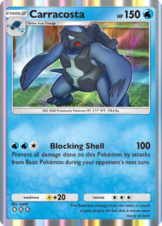Carracosta, Mega Rising #067, Stage 2 Water Pokémon, illustrated by match