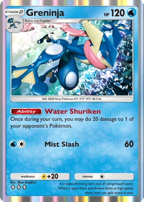 Mega Altaria ex & Greninja deck key card