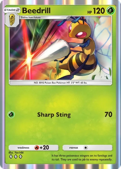Beedrill Pokémon TCG Pocket card