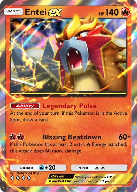 Entei ex Pokémon TCG Pocket card
