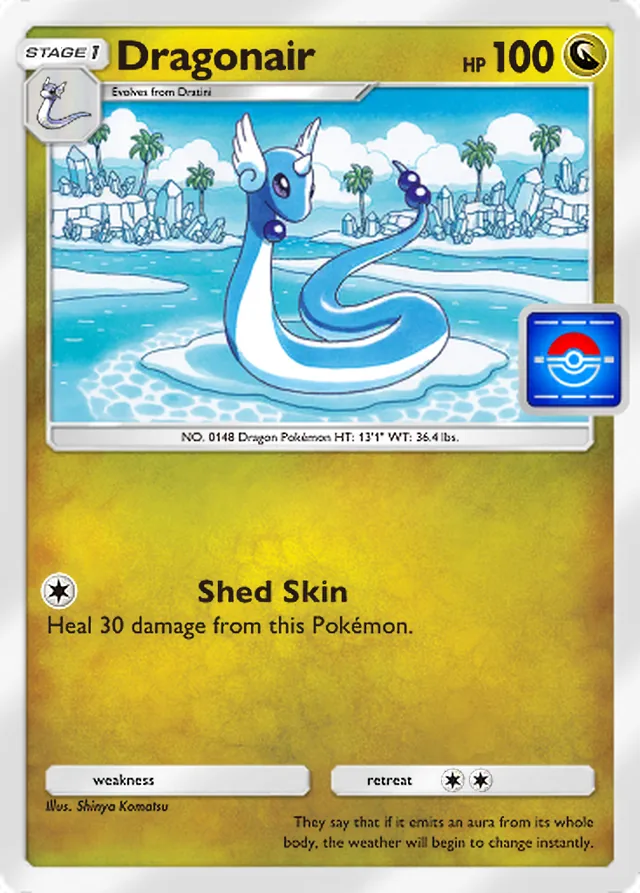 Dragonair, Promo-A #088, Stage 1 Dragon Pokémon, illustrated by Shinya Komatsu