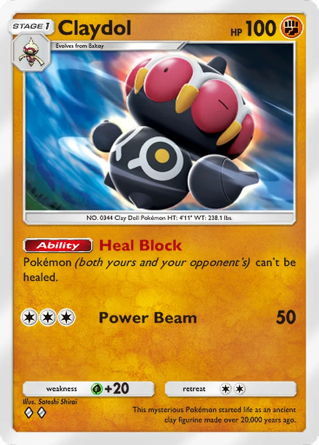 Claydol, Extradimensional Crisis #031, Stage 1 Fighting Pokémon, illustrated by Satoshi Shirai