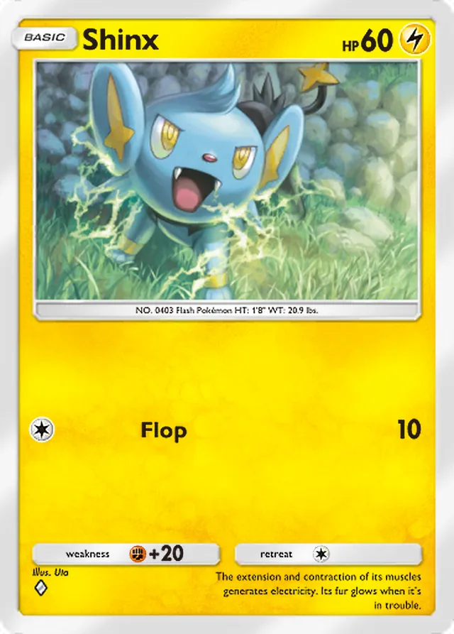 Shinx, Mega Rising #086, Basic Lightning Pokémon, illustrated by Uta