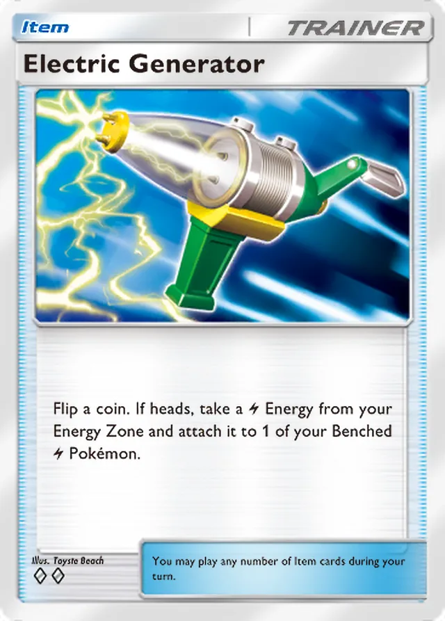 Electric Generator, Paldean Wonders #086, Trainer card, illustrated by Toyste Beach