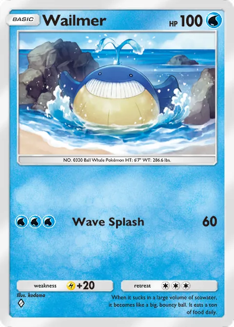 Wailmer Pokémon TCG Pocket card