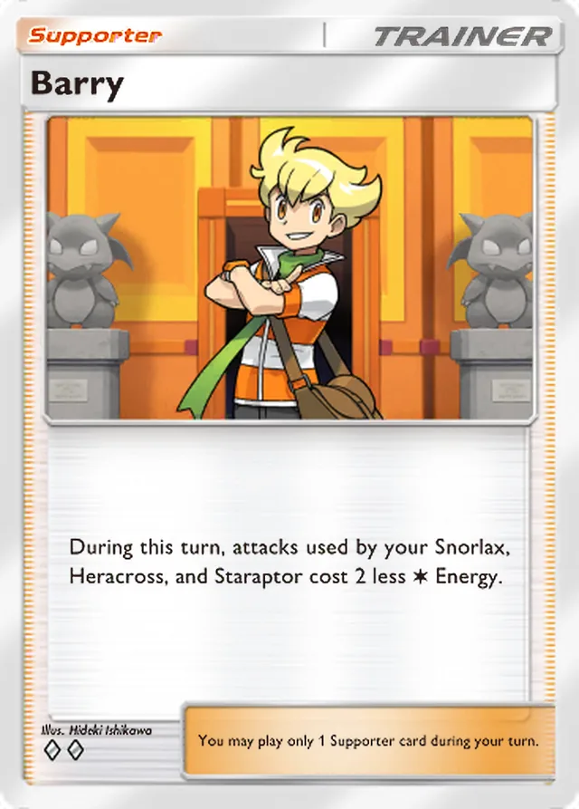 Barry, Triumphant Light #074, Trainer card, illustrated by Hideki Ishikawa