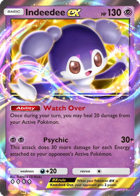 Indeedee ex Pokémon TCG Pocket card