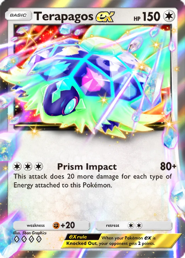 Terapagos ex, Paradox Drive #068, Basic Colorless Pokémon, illustrated by 5ban Graphics