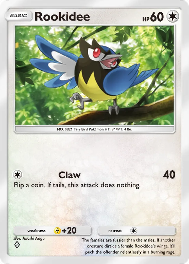 Rookidee, Paradox Drive #065, Basic Colorless Pokémon, illustrated by Hitoshi Ariga