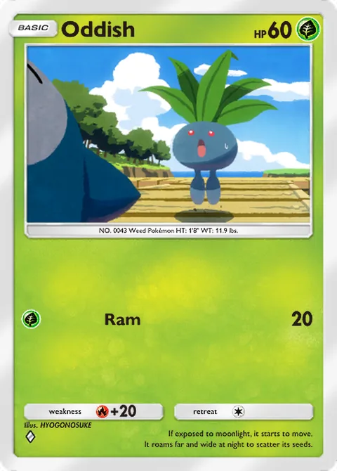 Oddish Pokémon TCG Pocket card