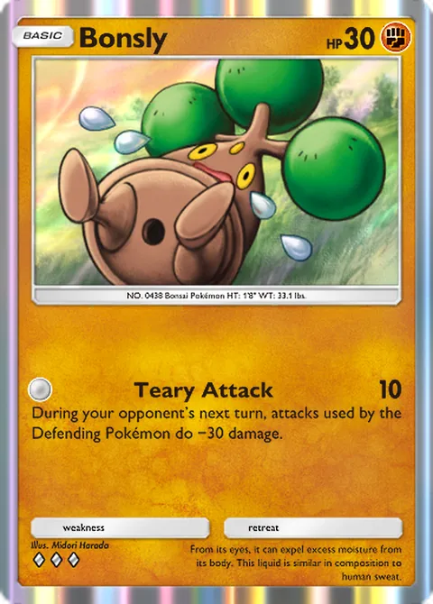 Bonsly Pokémon TCG Pocket card