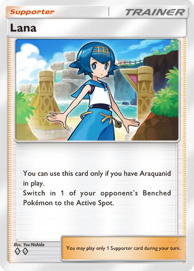 Lana, Celestial Guardians #152, Trainer card, illustrated by Yuu Nishida