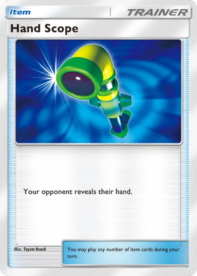 Hand Scope, Promo-A #003, Trainer card, illustrated by Toyste Beach