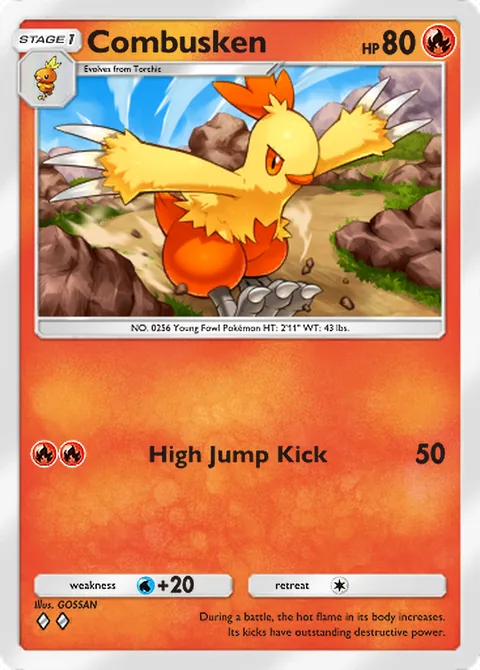 Combusken Pokémon TCG Pocket card