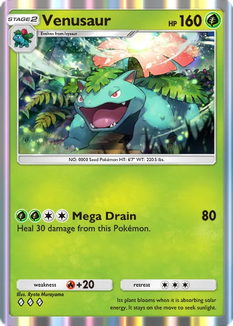 Venusaur Pokémon TCG Pocket card