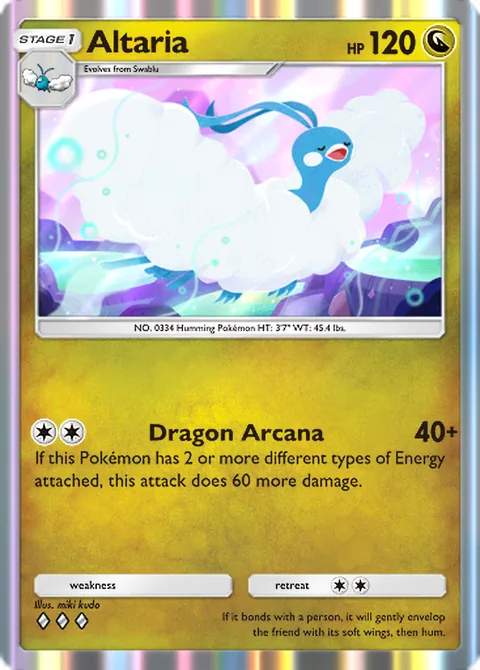 Altaria Pokémon TCG Pocket card