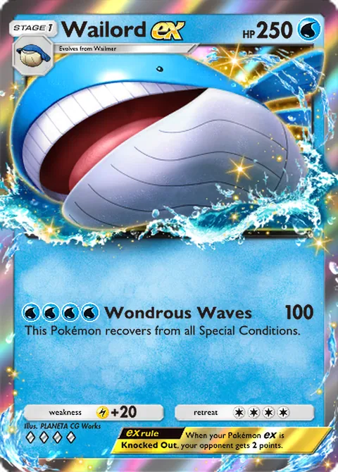 Wailord ex & Indeedee ex deck key card